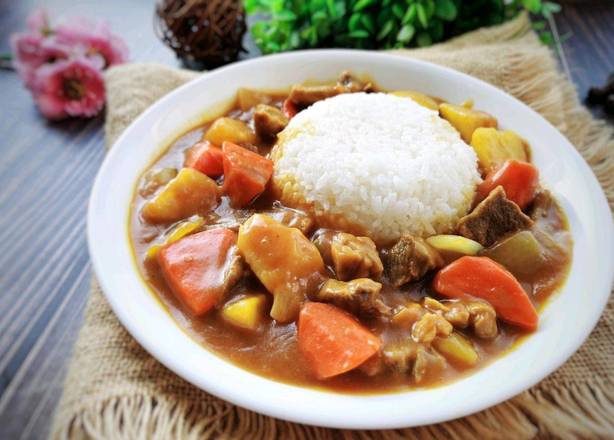 Curry Beef Rice咖喱牛肉饭